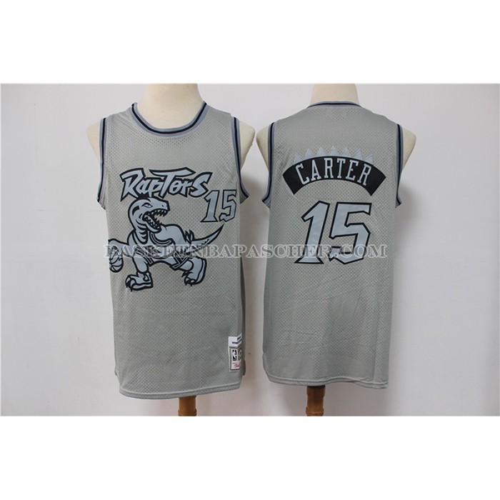 Maillot Tornto Raptors Vince Carter NO 15 Mitchell & Ness 1994-95 Gris